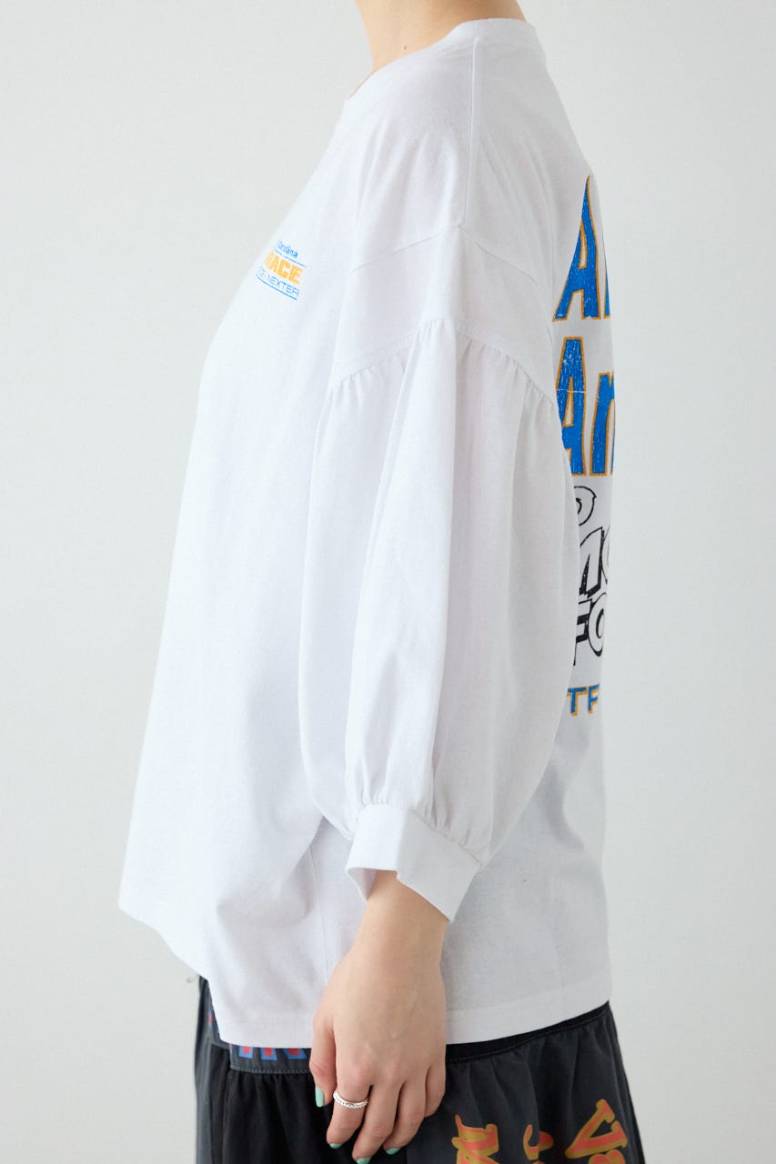 Various バルーンスリーブTシャツ O/WHT FREE