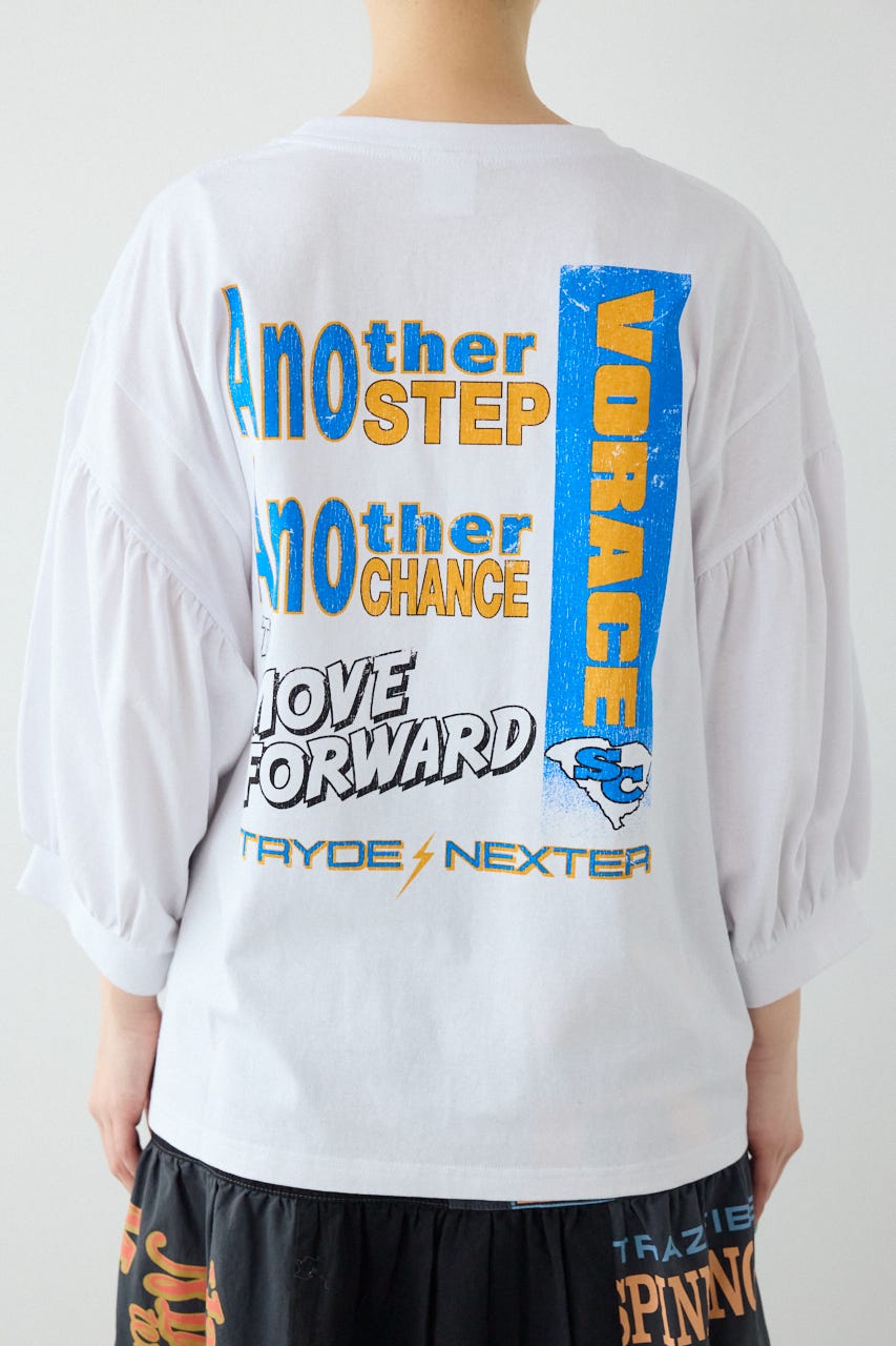 Various バルーンスリーブTシャツ O/WHT FREE