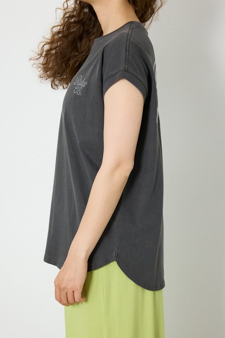 スクリプトロゴノースリーブトップス C.GRY FREE