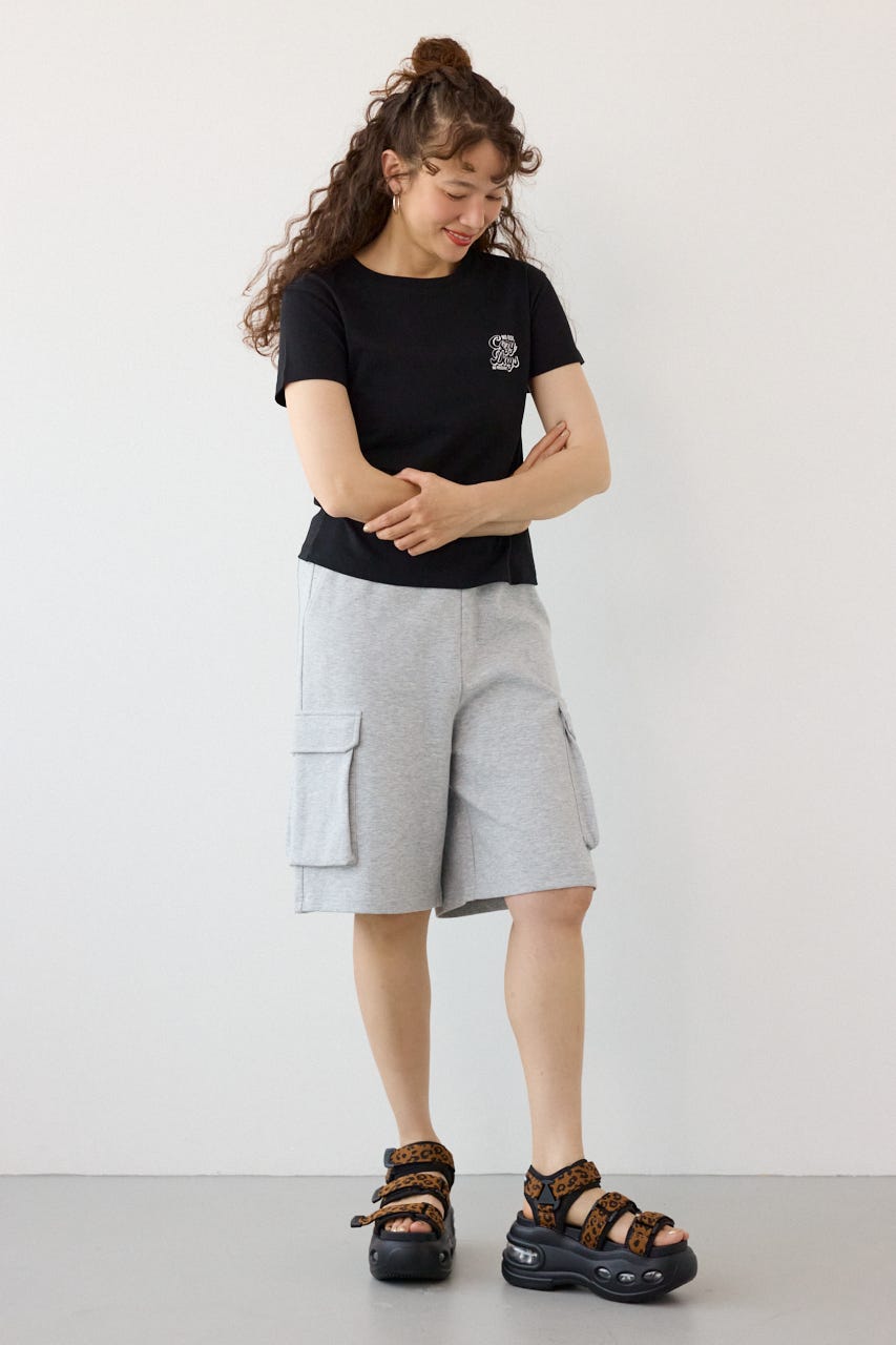 Doodle Cozy days Tシャツ BLK FREE
