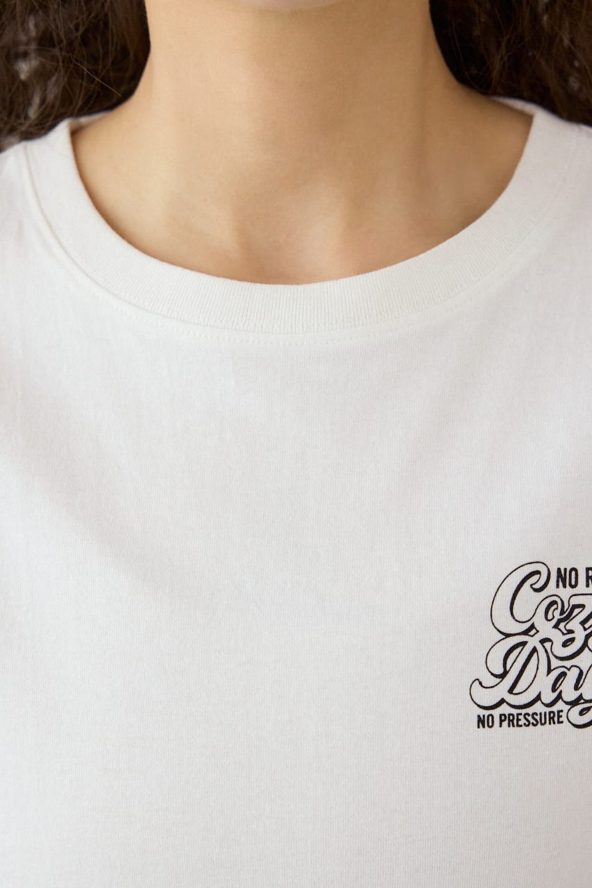 Doodle Cozy days Tシャツ O/WHT FREE