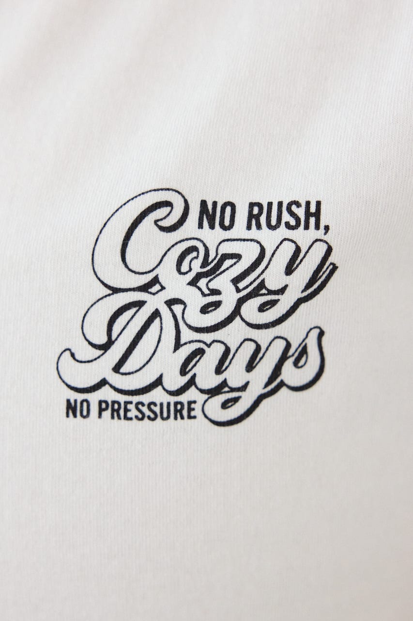 Doodle Cozy days Tシャツ O/WHT FREE