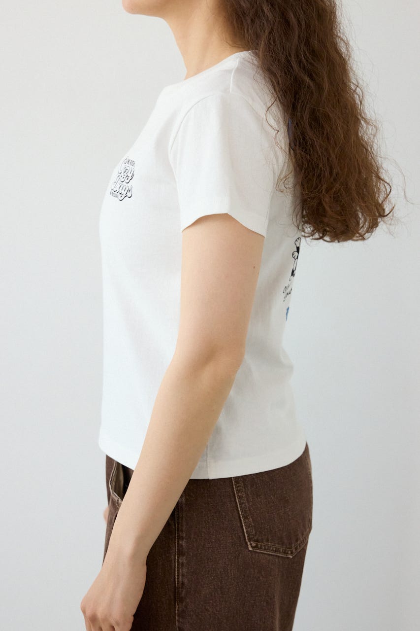 Doodle Cozy days Tシャツ O/WHT FREE