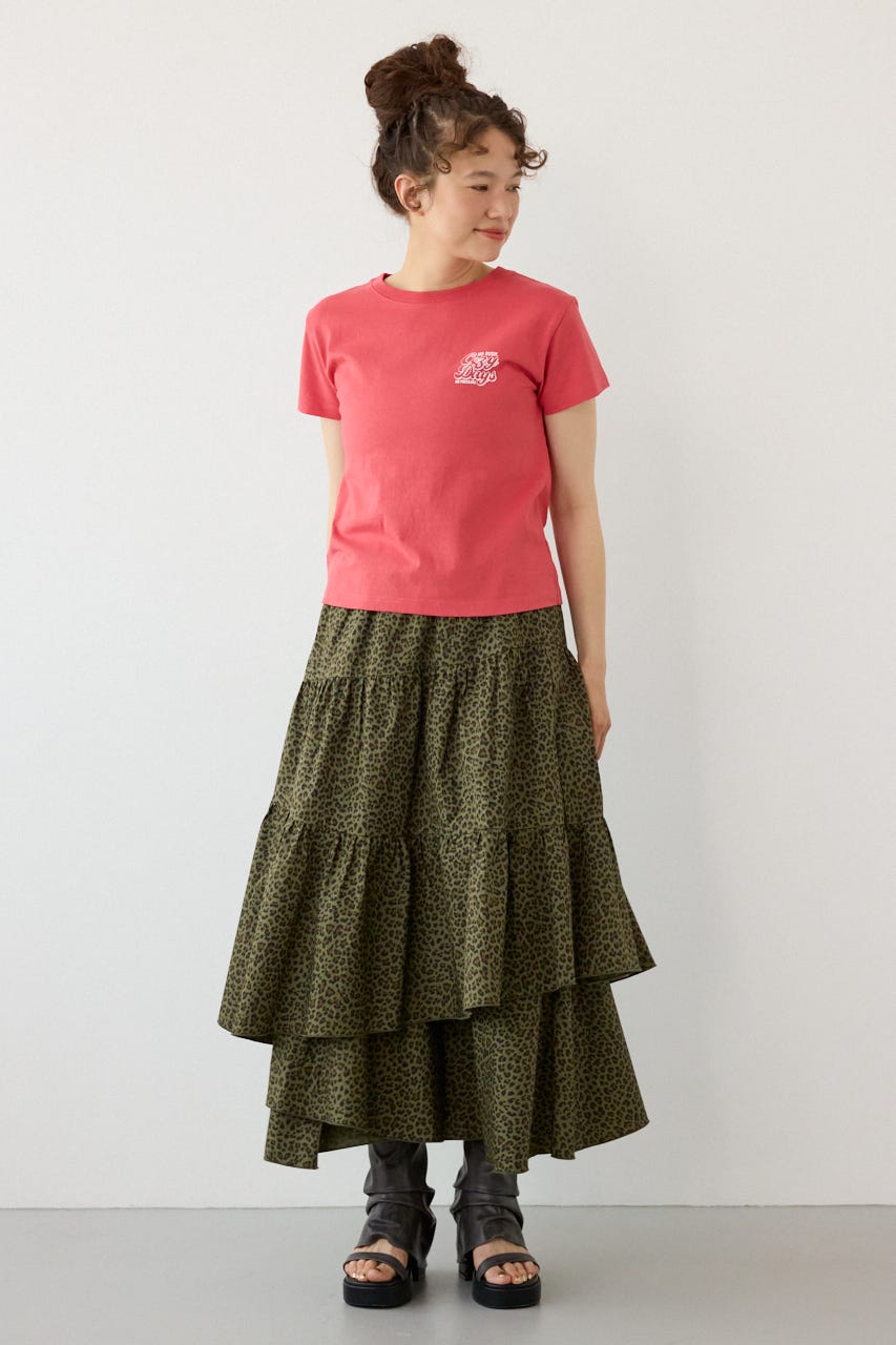 Doodle Cozy days Tシャツ RED FREE