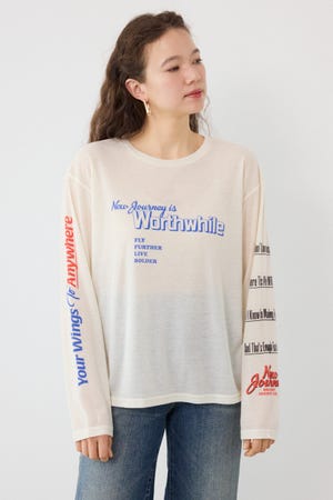 メッセージロングスリーブ Tシャツ