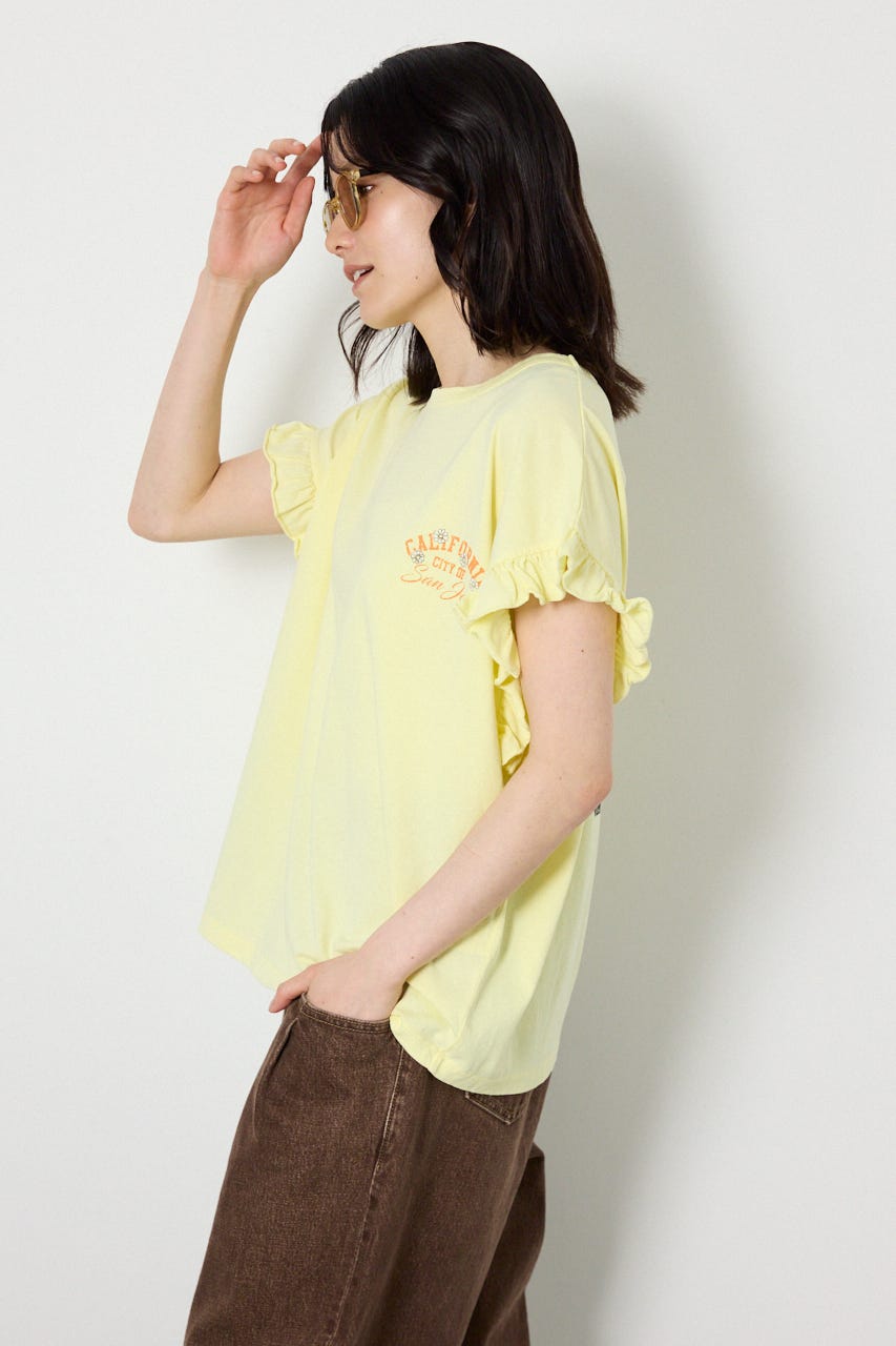 Vintage アソートフリル Tシャツ L/YEL FREE