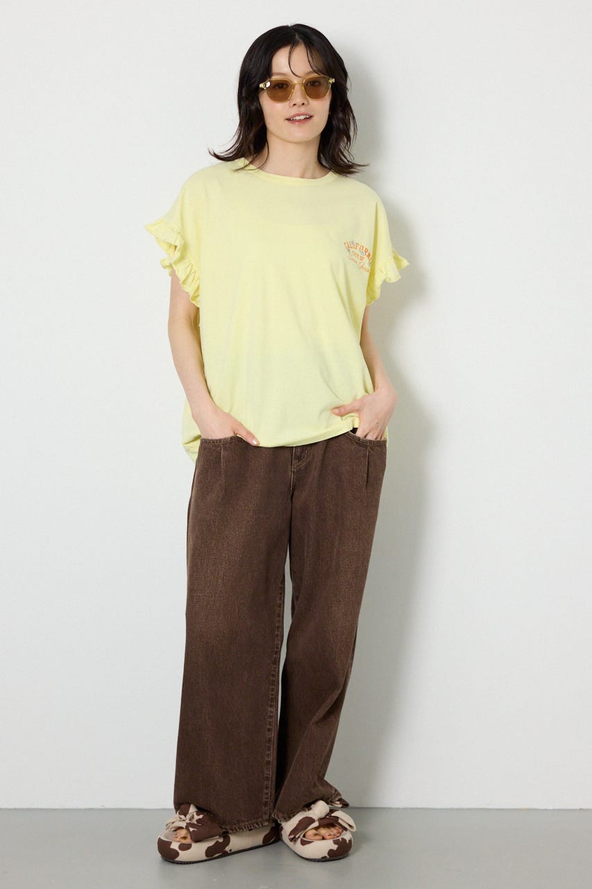 Vintage アソートフリル Tシャツ L/YEL FREE
