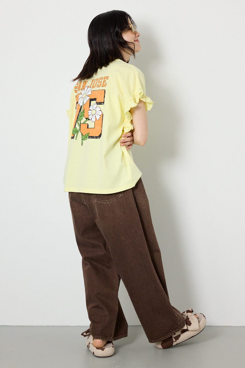 Vintage アソートフリル Tシャツ L/YEL FREE