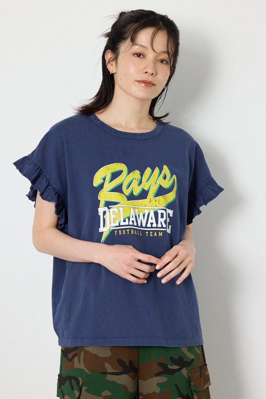 Vintage アソートフリル Tシャツ NVY FREE