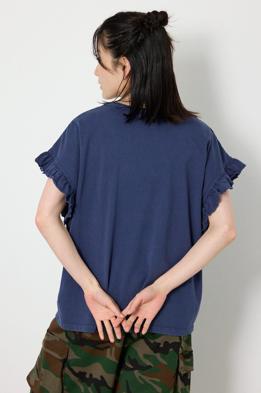 Vintage アソートフリル Tシャツ NVY FREE