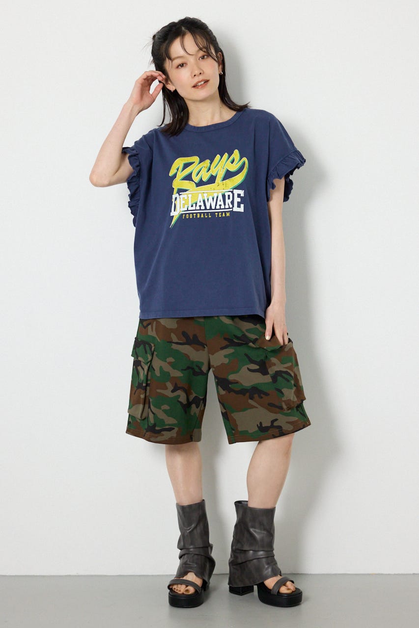 Vintage アソートフリル Tシャツ NVY FREE