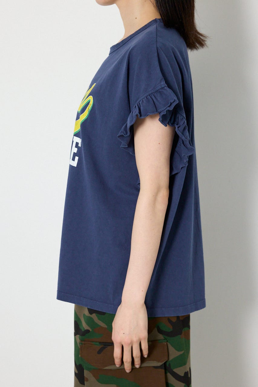 Vintage アソートフリル Tシャツ NVY FREE
