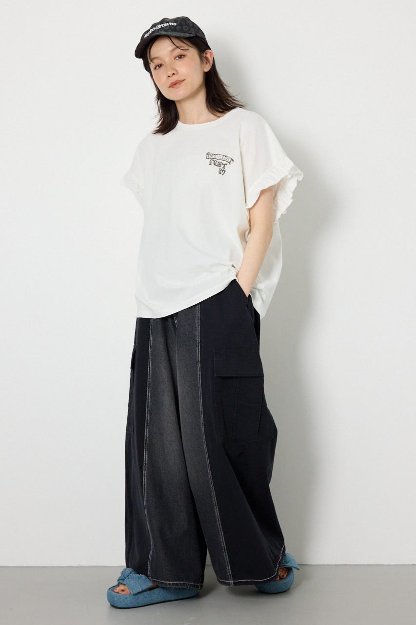 Vintage アソートフリル Tシャツ O/WHT FREE