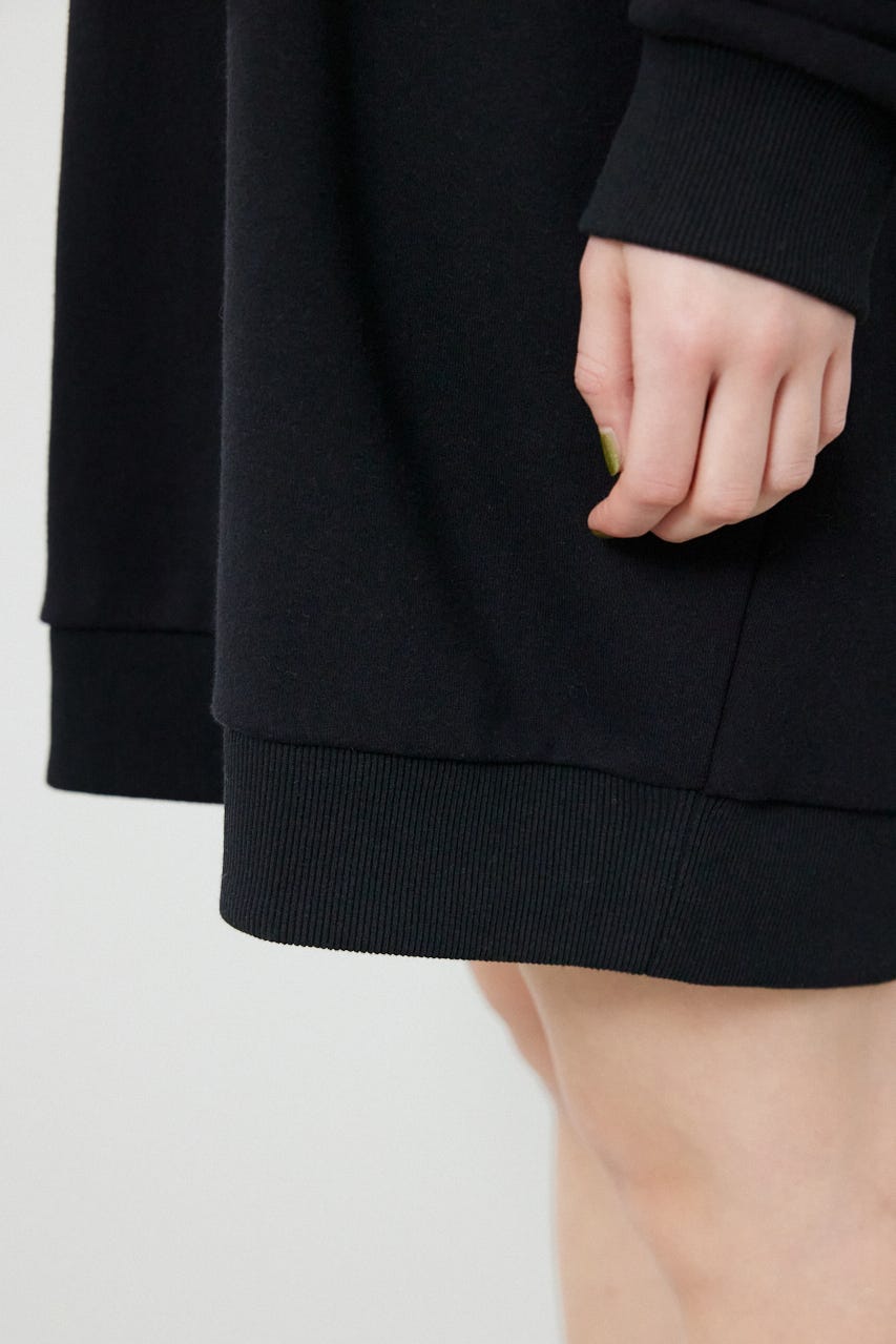 バックハートロゴワンピース BLK FREE