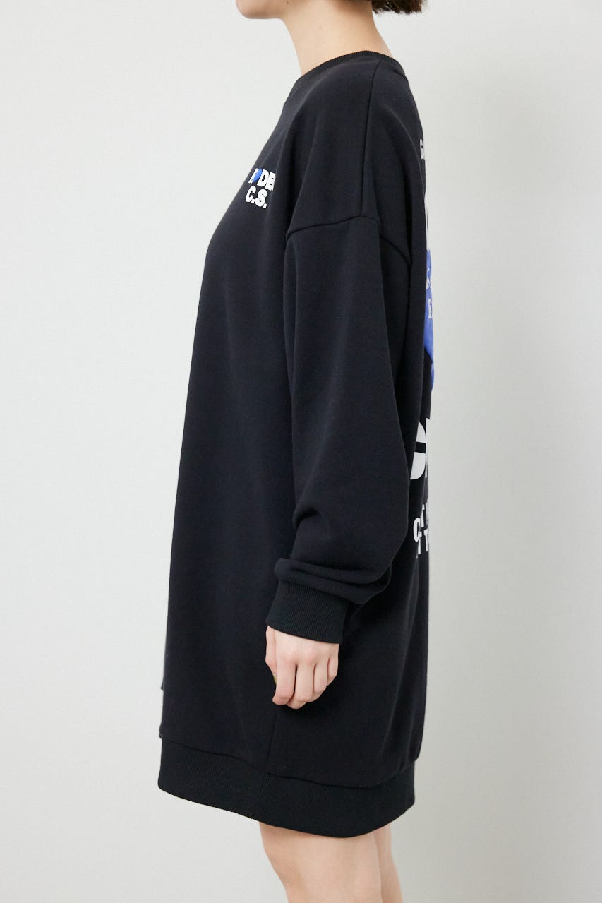 バックハートロゴワンピース BLK FREE