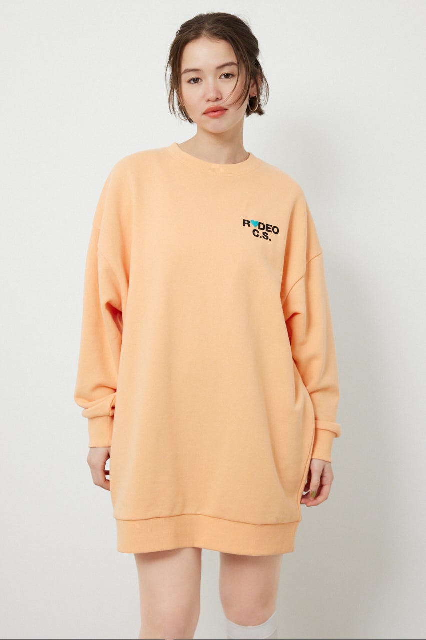 バックハートロゴワンピース L/ORG FREE