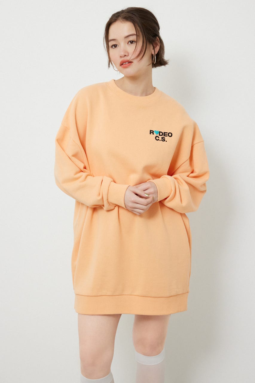 バックハートロゴワンピース L/ORG FREE