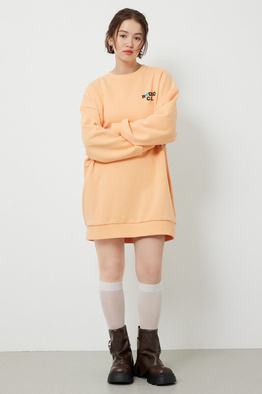 バックハートロゴワンピース L/ORG FREE