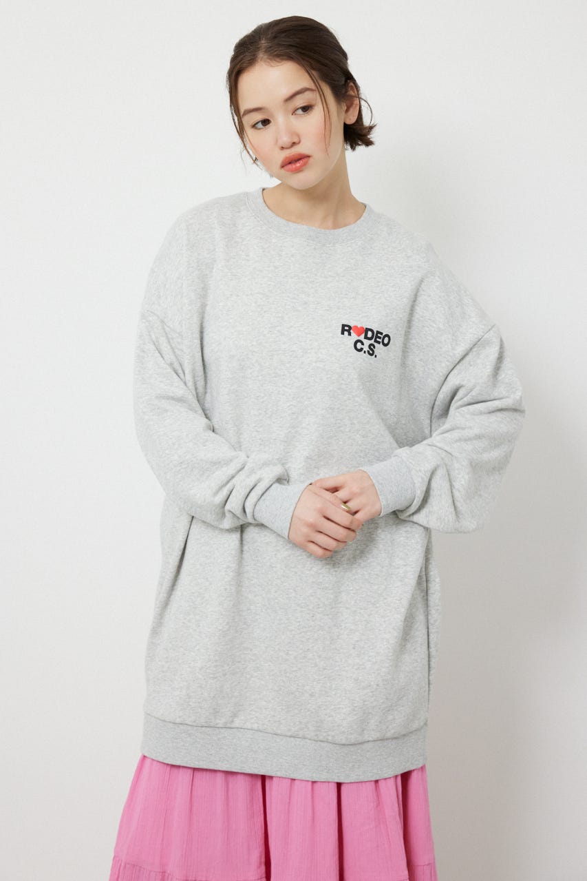 バックハートロゴワンピース L/T.GRY FREE