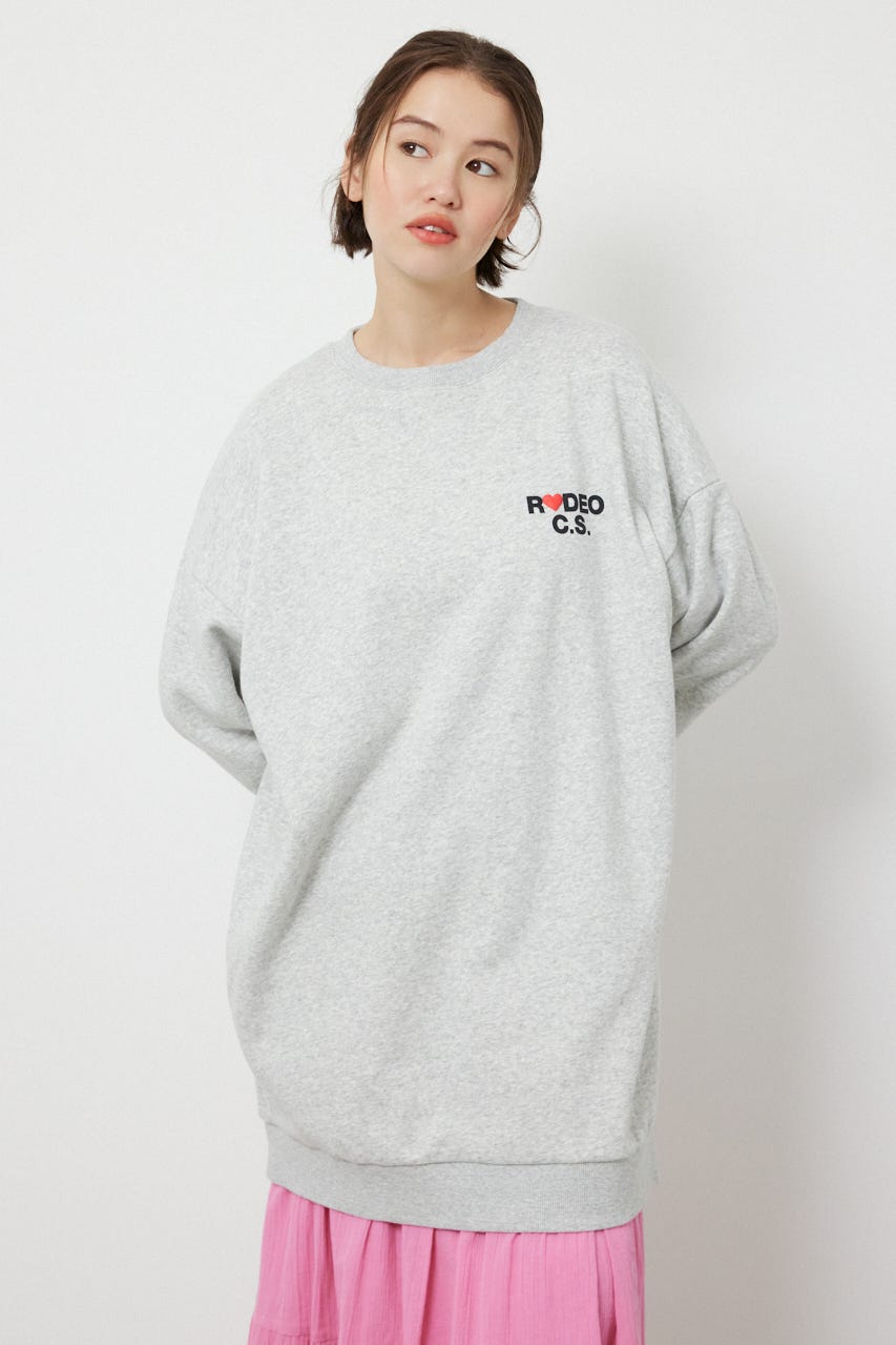 バックハートロゴワンピース L/T.GRY FREE