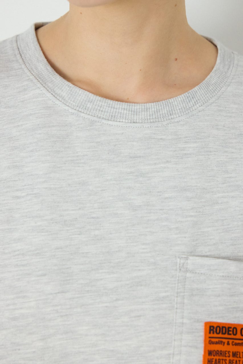 【SS先行アイテム】ペイントロゴハーフスリーブワンピース L/T.GRY FREE