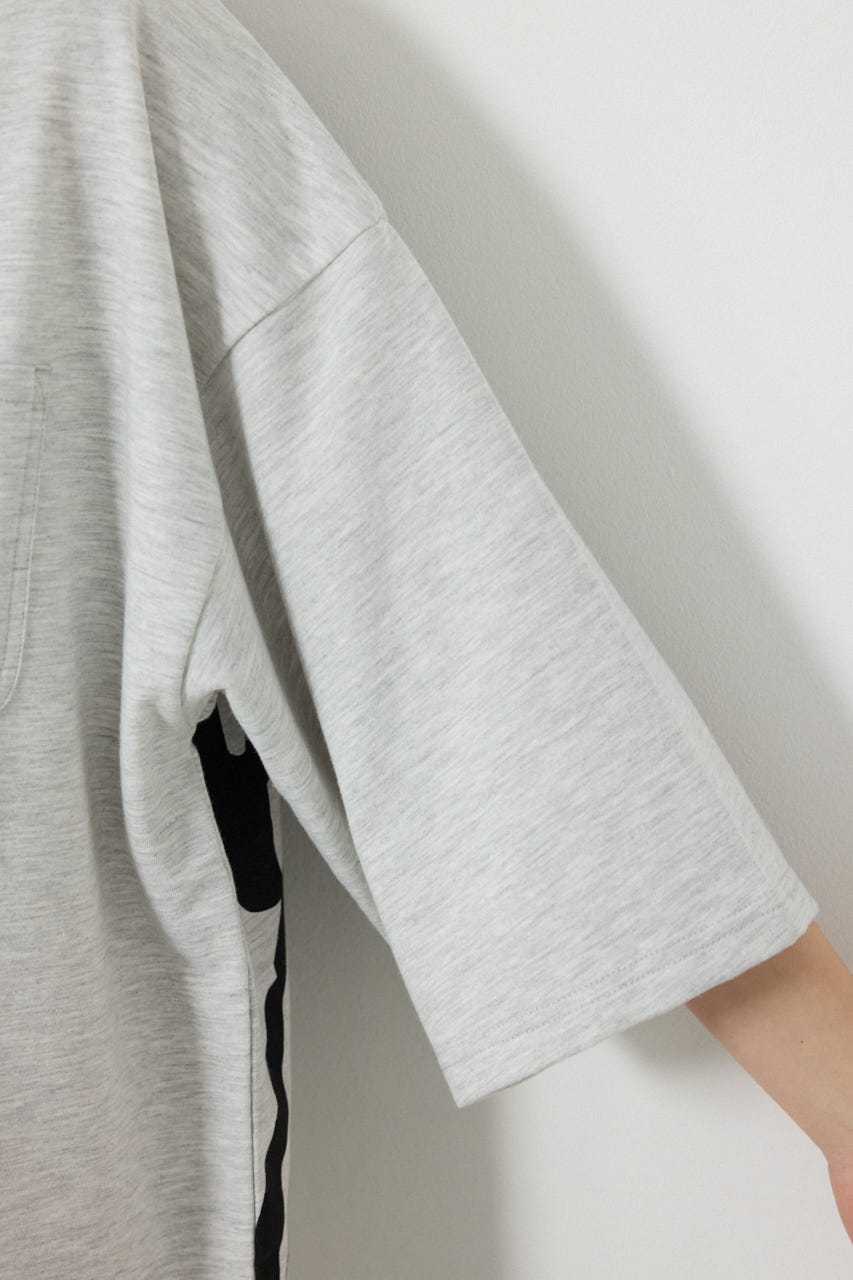 【SS先行アイテム】ペイントロゴハーフスリーブワンピース L/T.GRY FREE