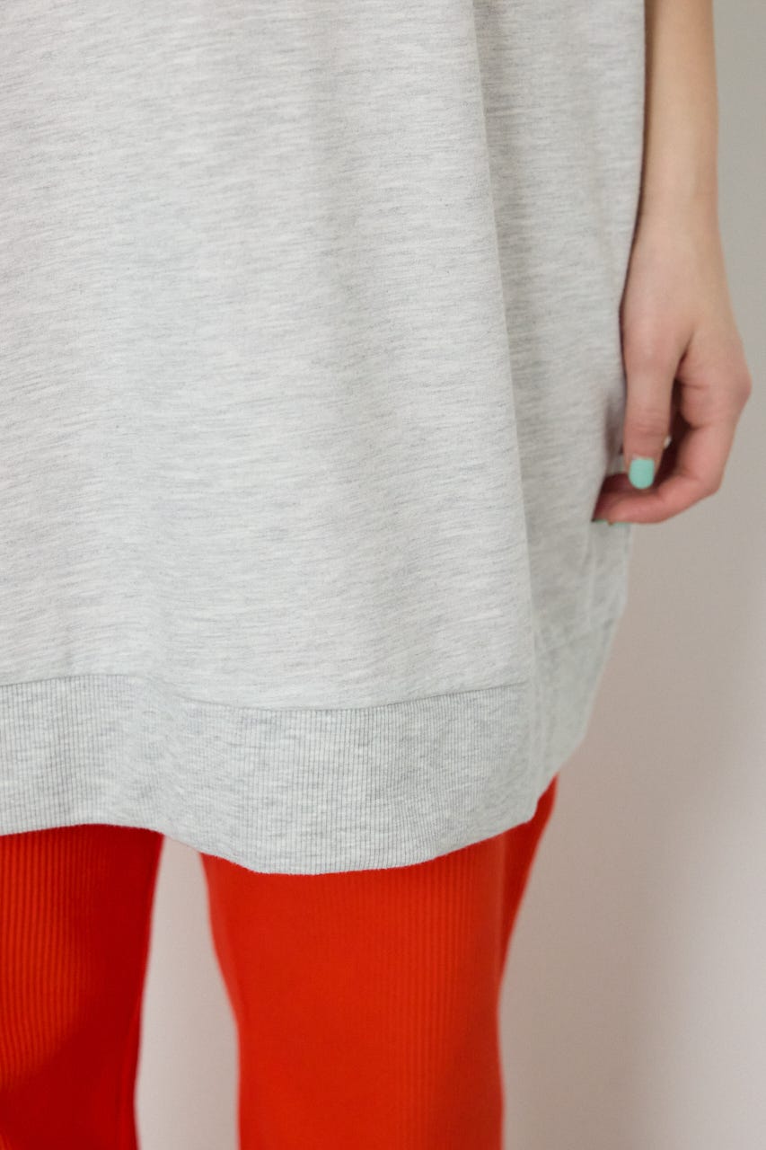 【SS先行アイテム】ペイントロゴハーフスリーブワンピース L/T.GRY FREE