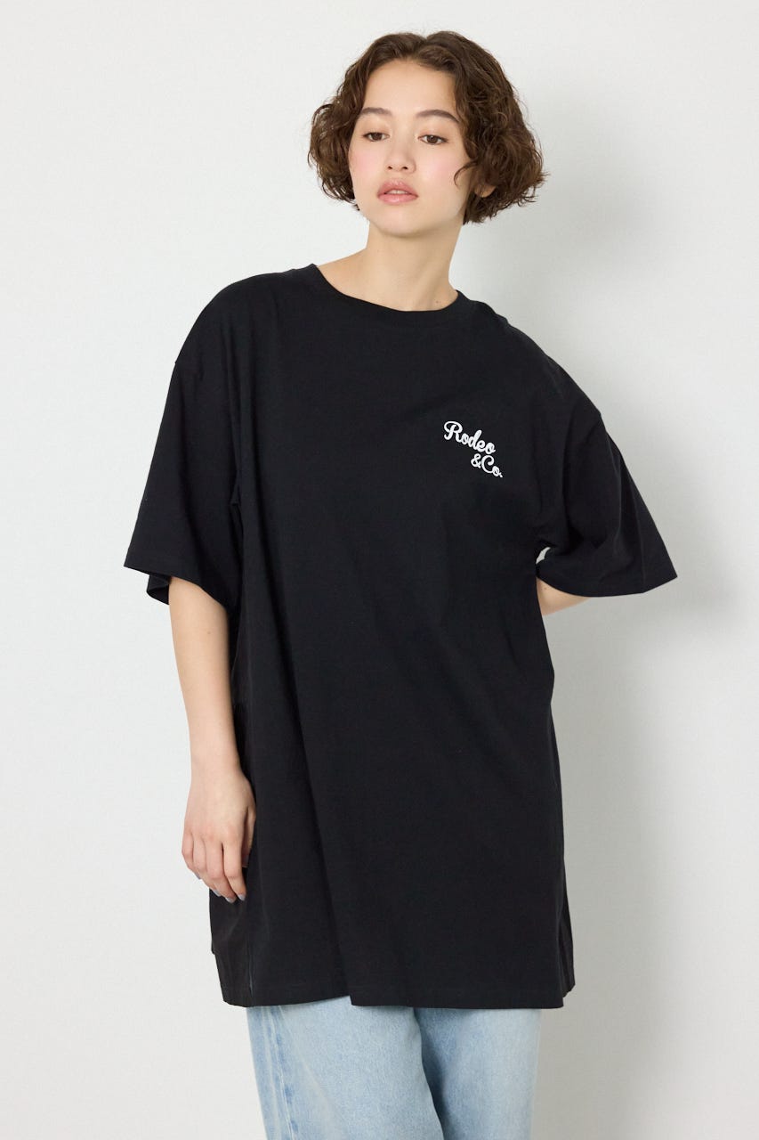 バックティアードコンビチュニックワンピース BLK FREE