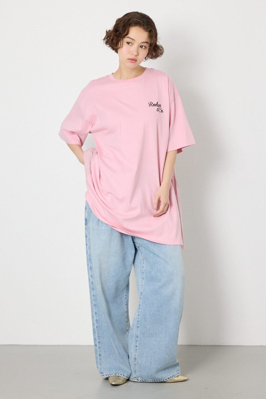 バックティアードコンビチュニックワンピース L/PNK FREE