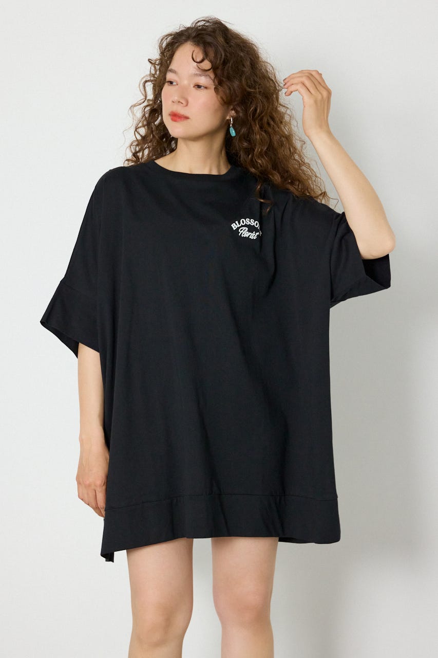 EMBROIDERY FLOWERSワンピース BLK FREE