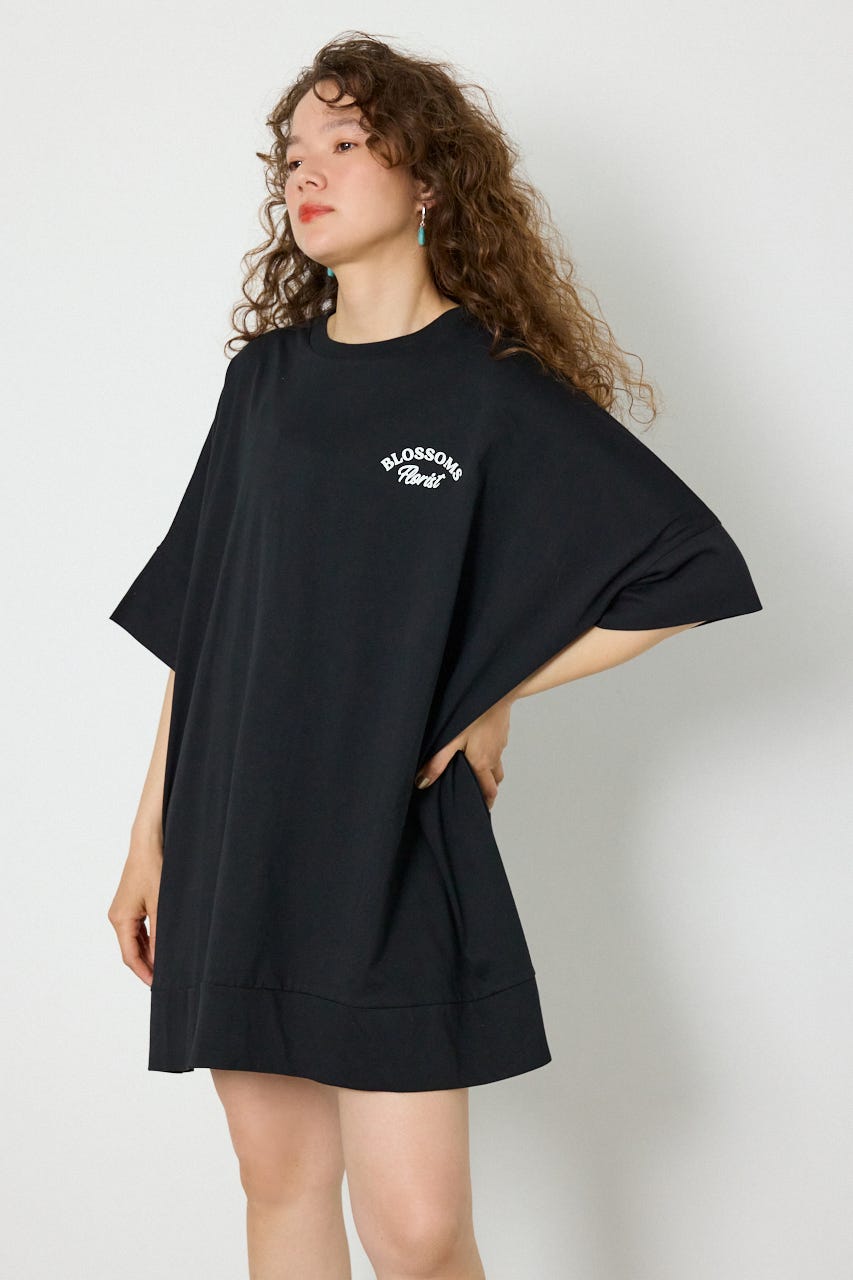 EMBROIDERY FLOWERSワンピース BLK FREE