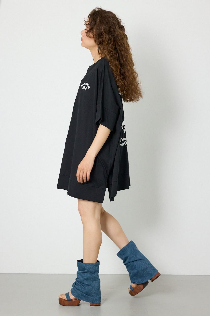 EMBROIDERY FLOWERSワンピース BLK FREE