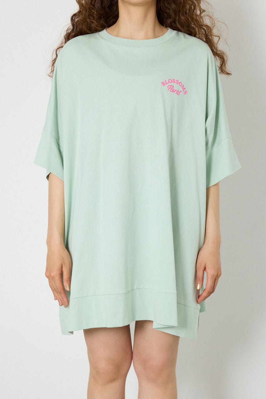 EMBROIDERY FLOWERSワンピース L/BLU FREE
