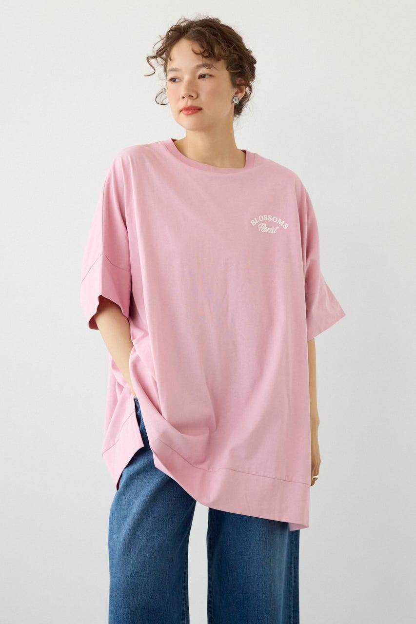 EMBROIDERY FLOWERSワンピース L/PNK FREE