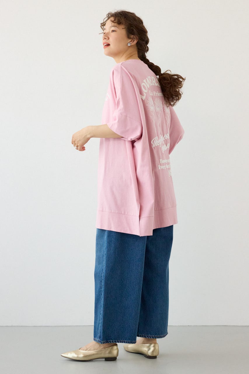 EMBROIDERY FLOWERSワンピース L/PNK FREE