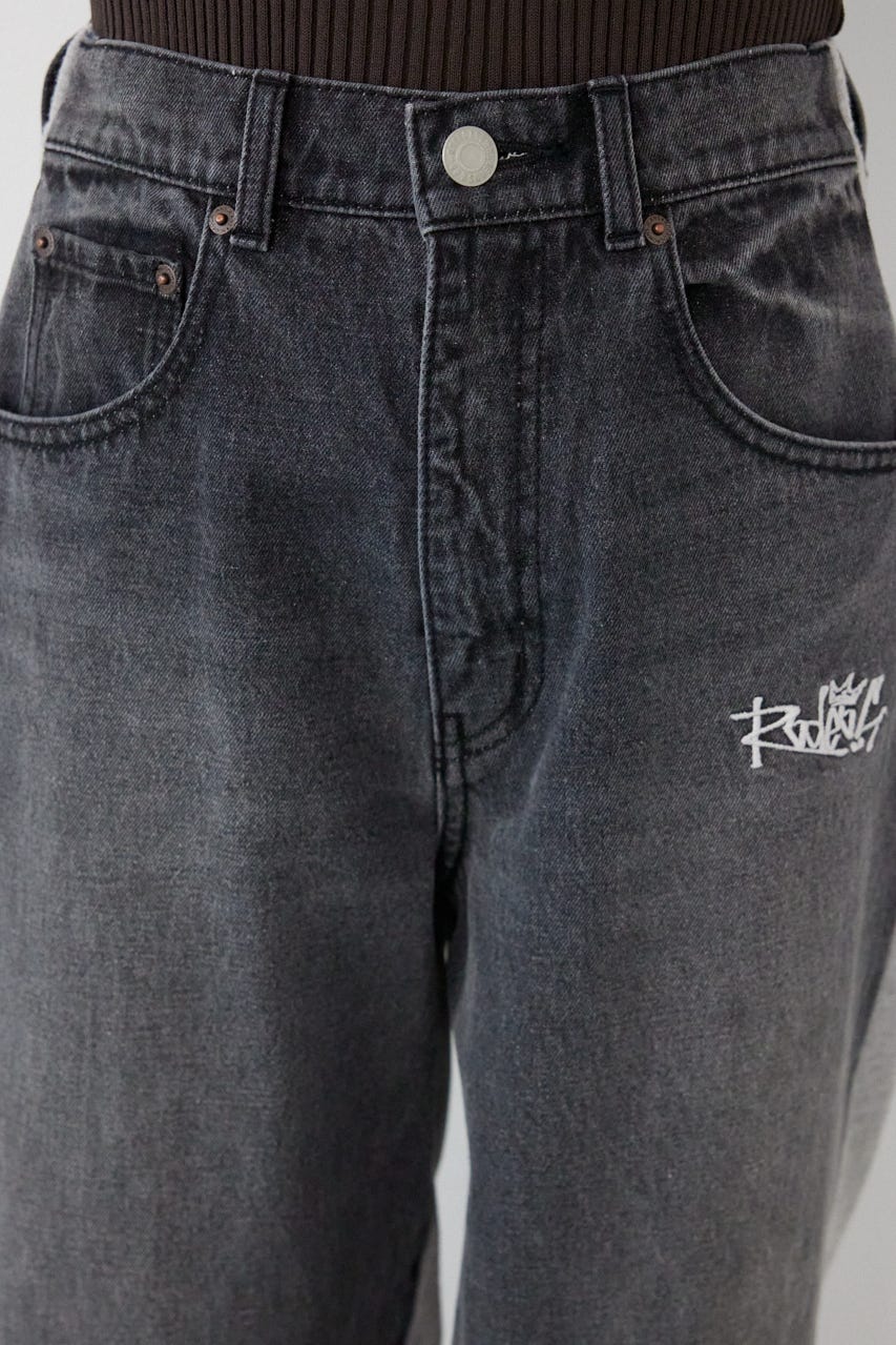 BIG sign logo コンビパンツ BLK M