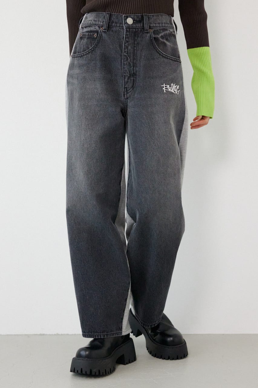 BIG sign logo コンビパンツ BLK M