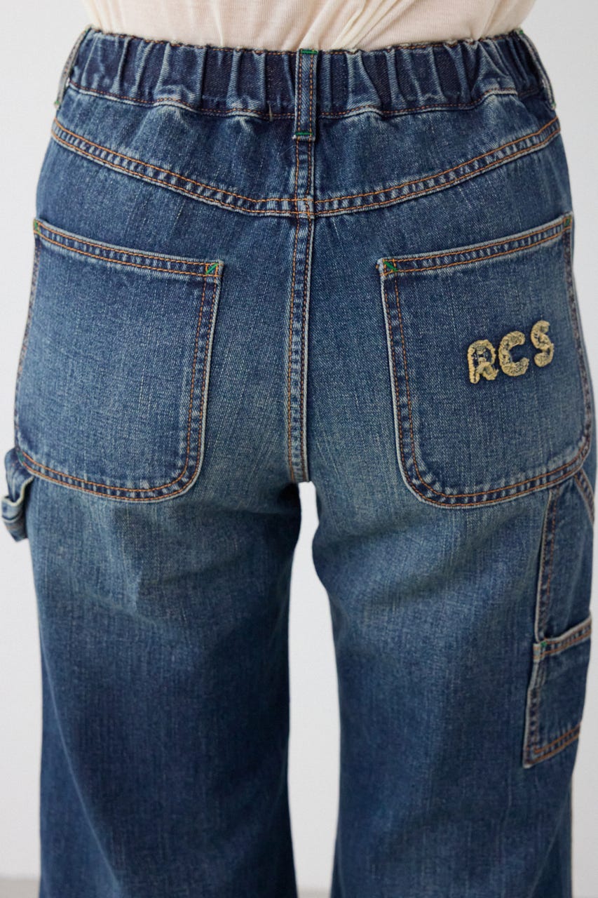 ペインターフレアパンツ BLU S