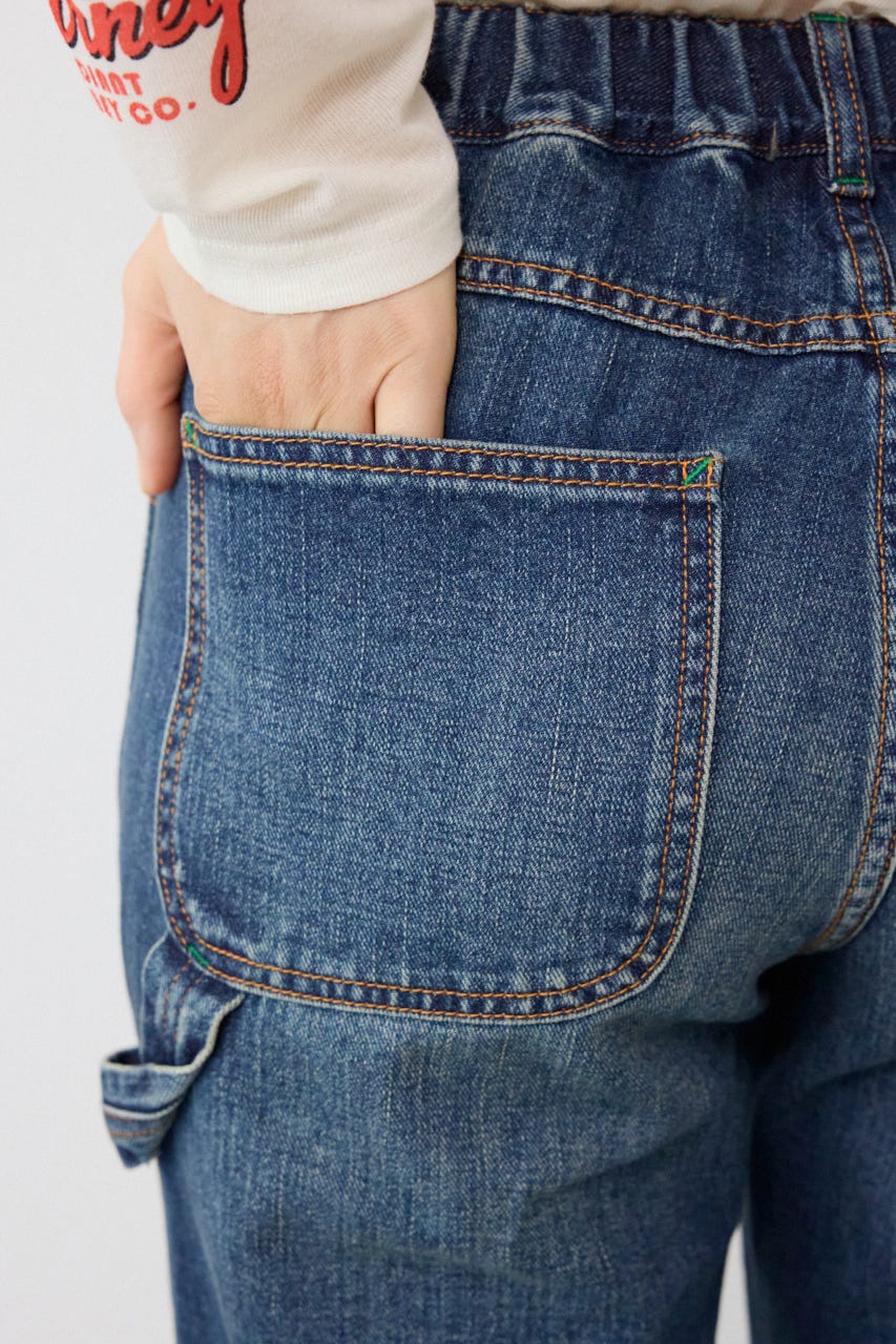 ペインターフレアパンツ BLU S