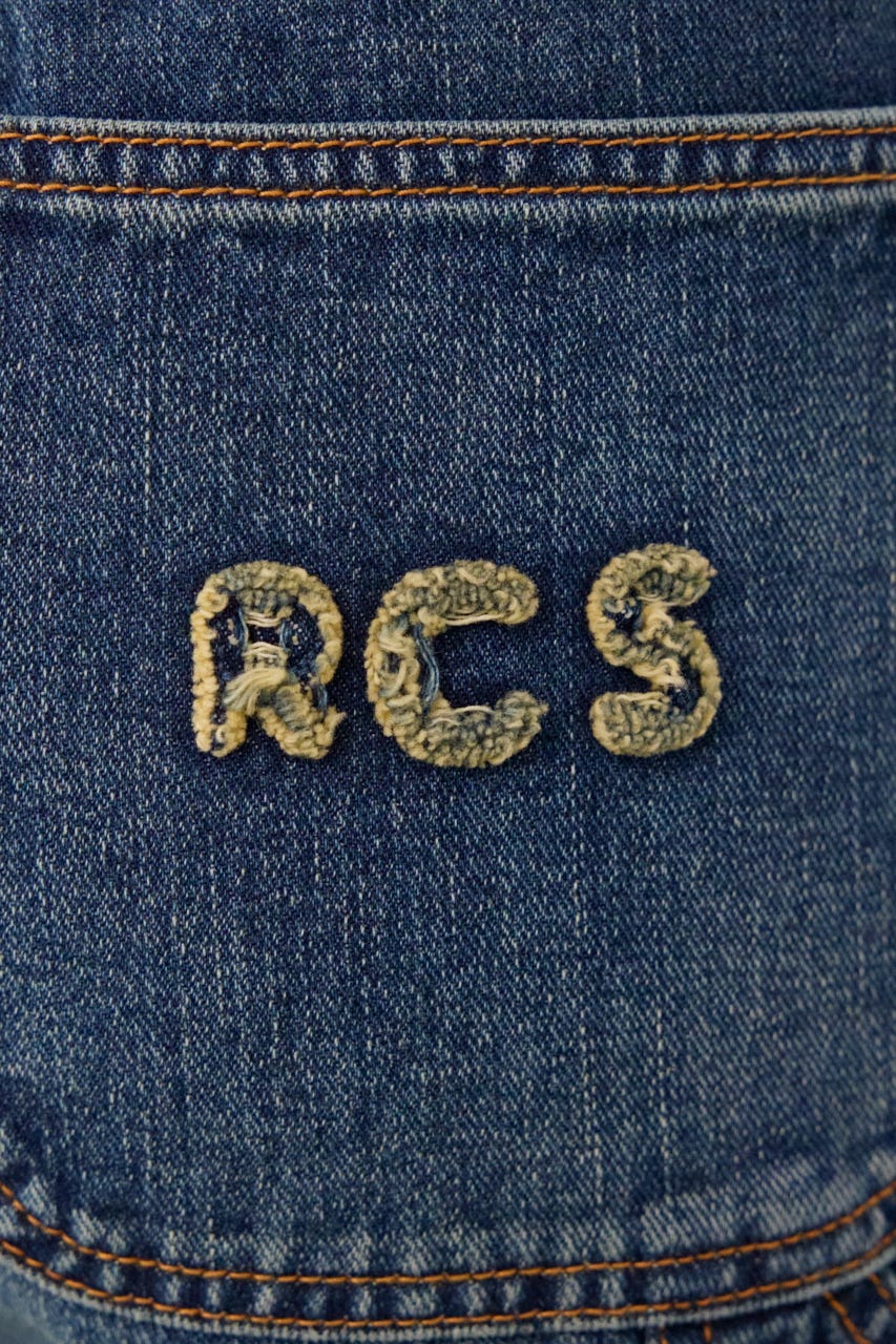 ペインターフレアパンツ BLU S