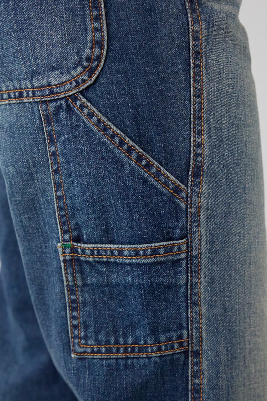 ペインターフレアパンツ BLU S