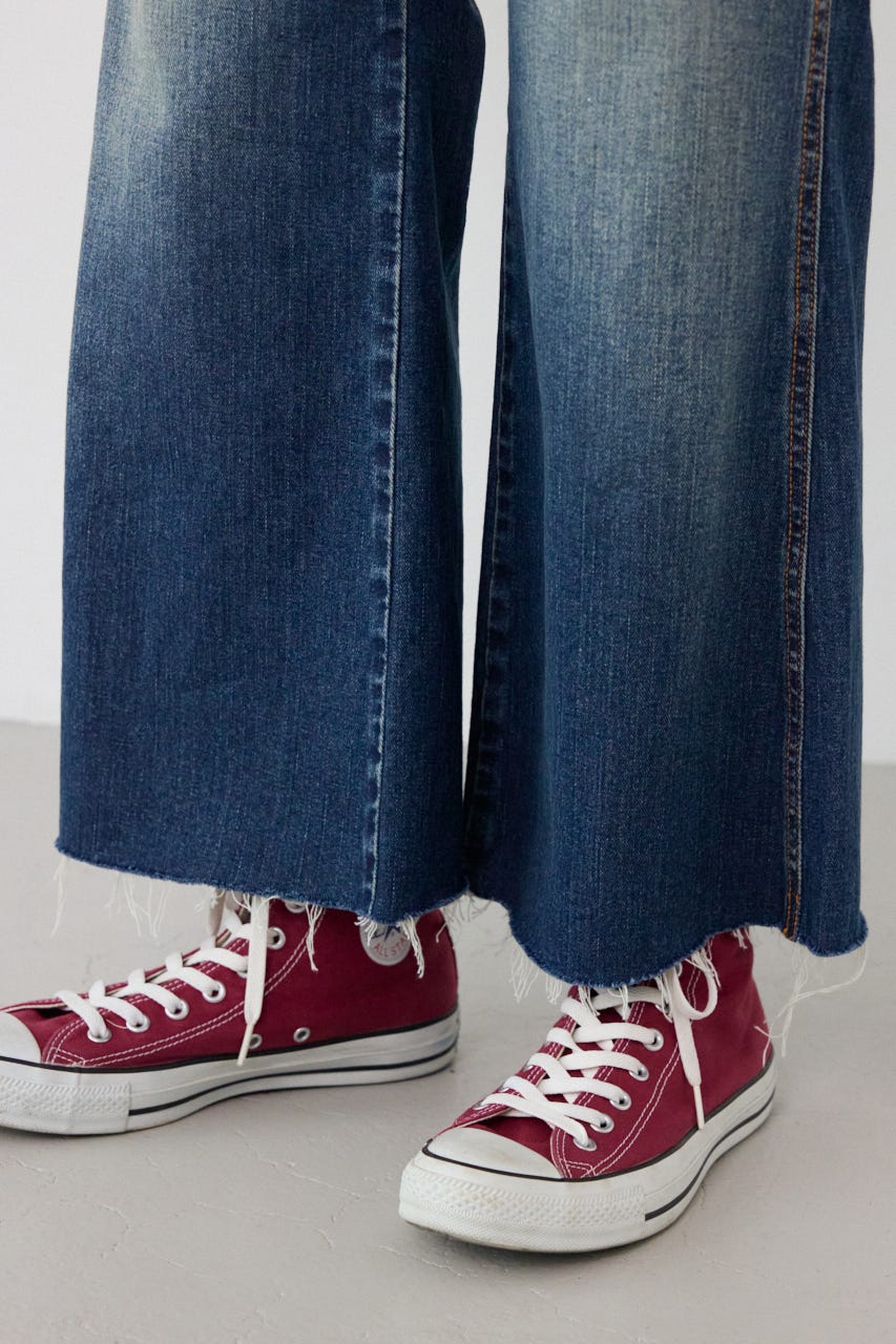 ペインターフレアパンツ BLU S