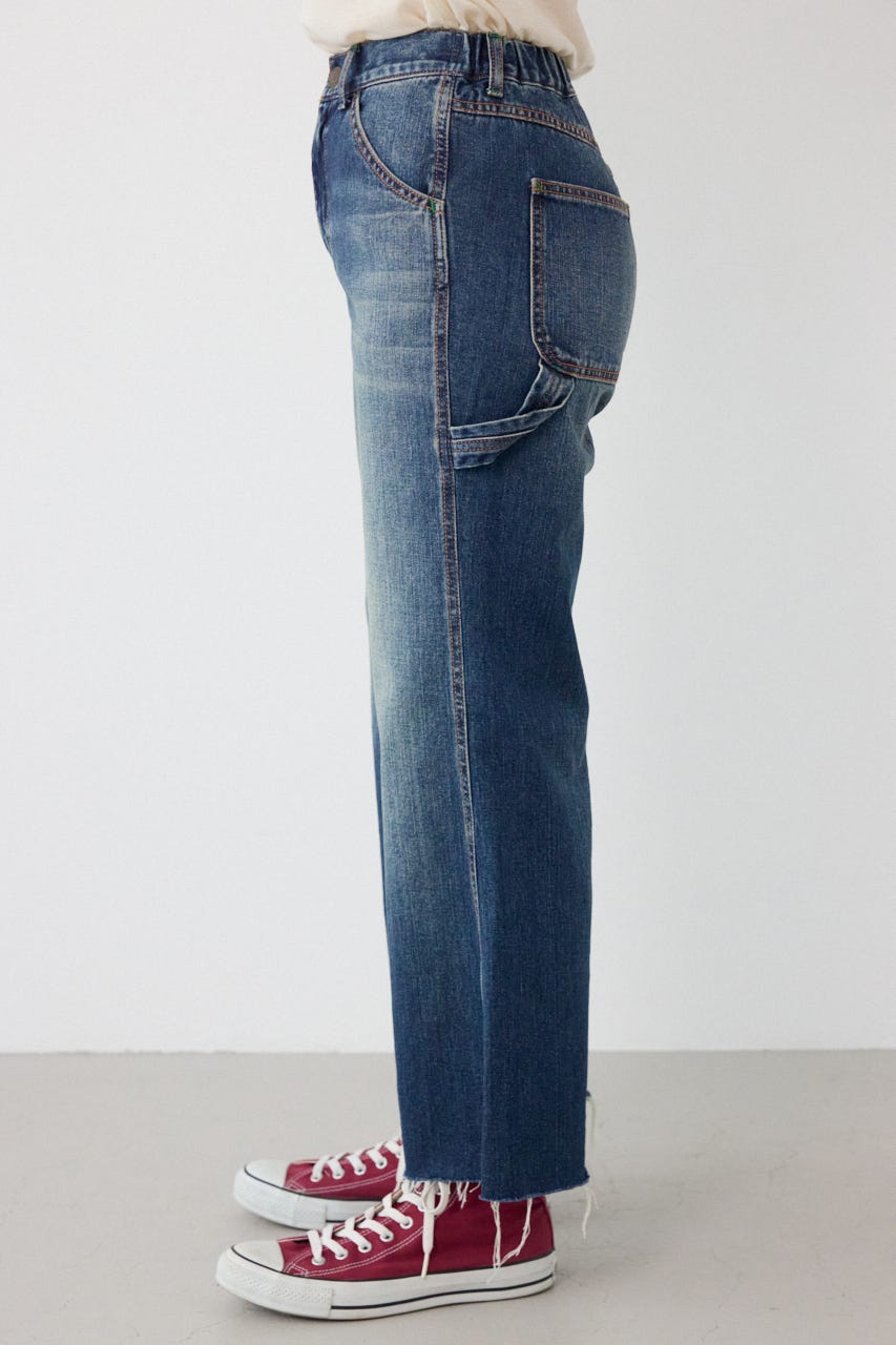 ペインターフレアパンツ BLU S