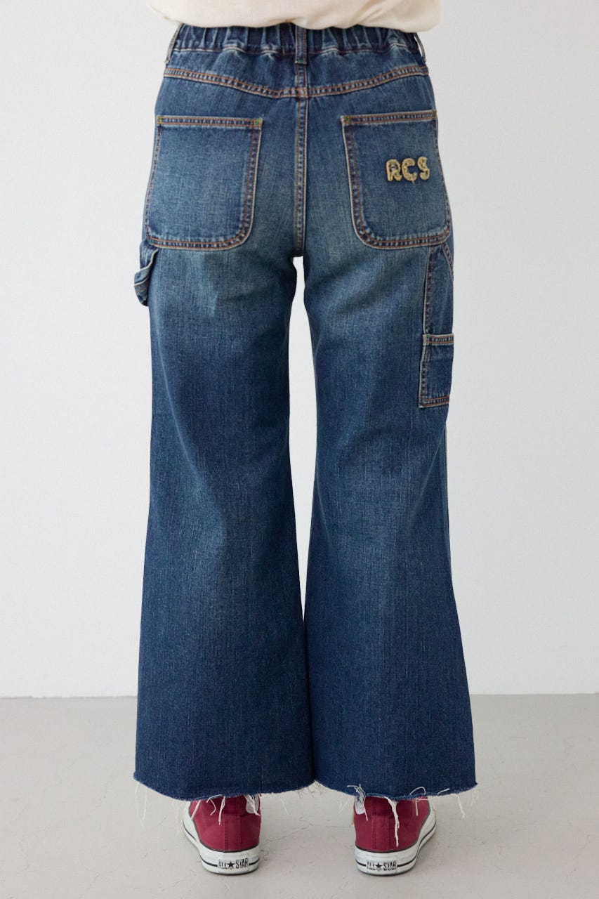 ペインターフレアパンツ BLU S