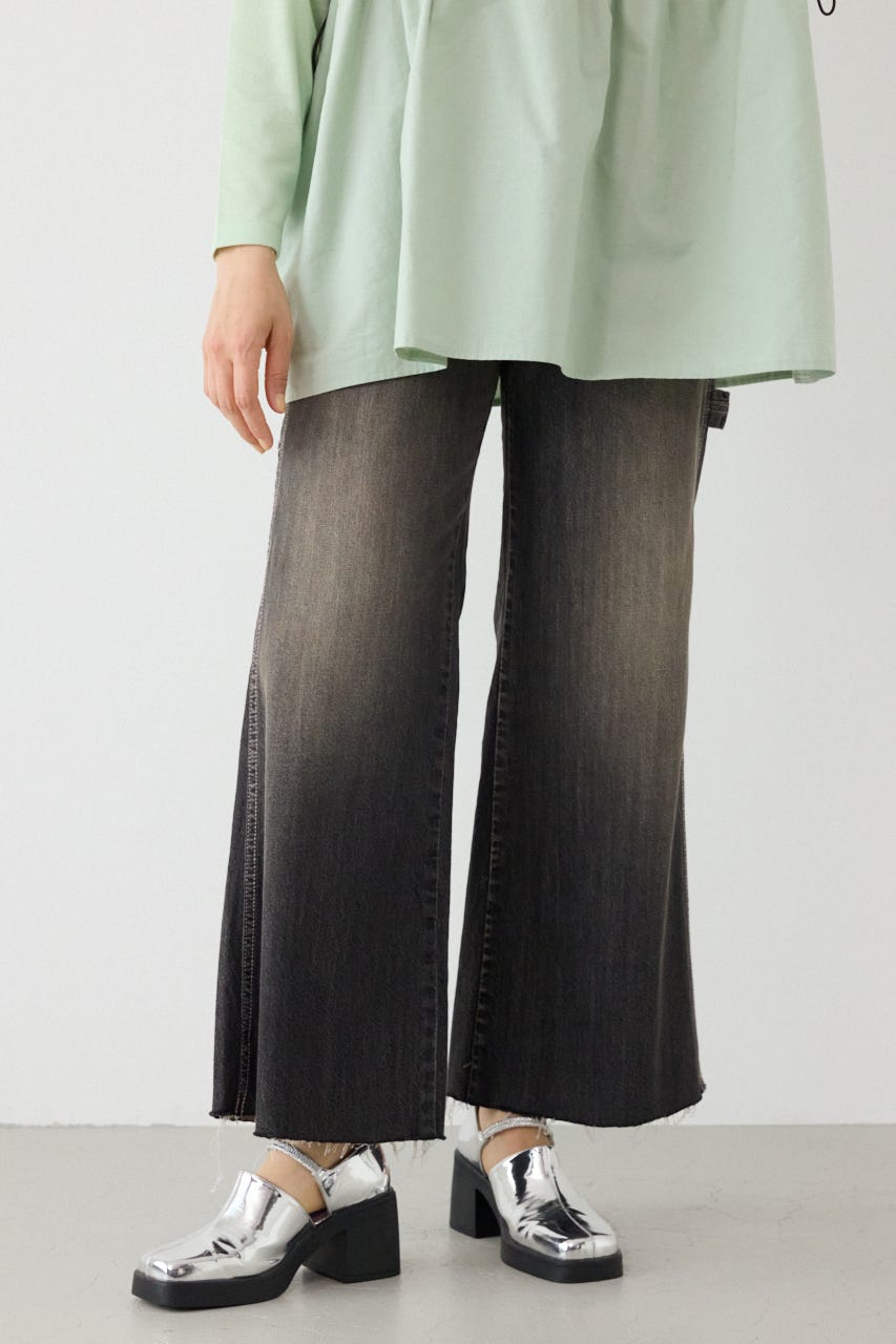 ペインターフレアパンツ L/BLK M