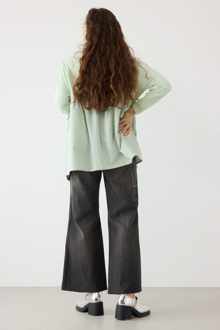 ペインターフレアパンツ L/BLK M