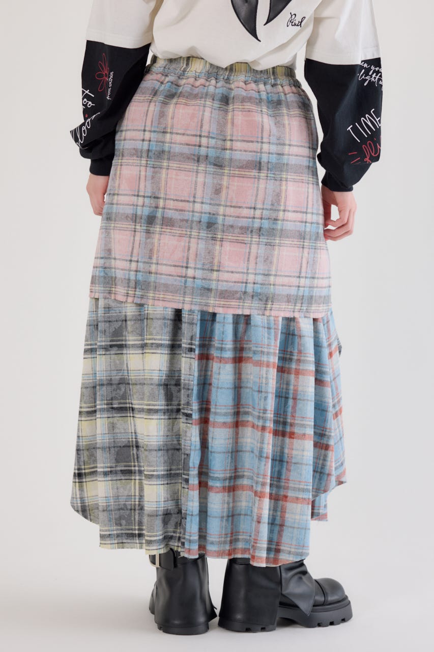 ヴィンテージチェックシャツスカート Multi_1 FREE