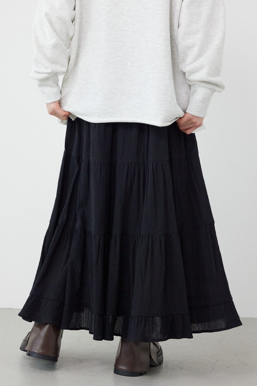 パレットティアードスカート BLK FREE