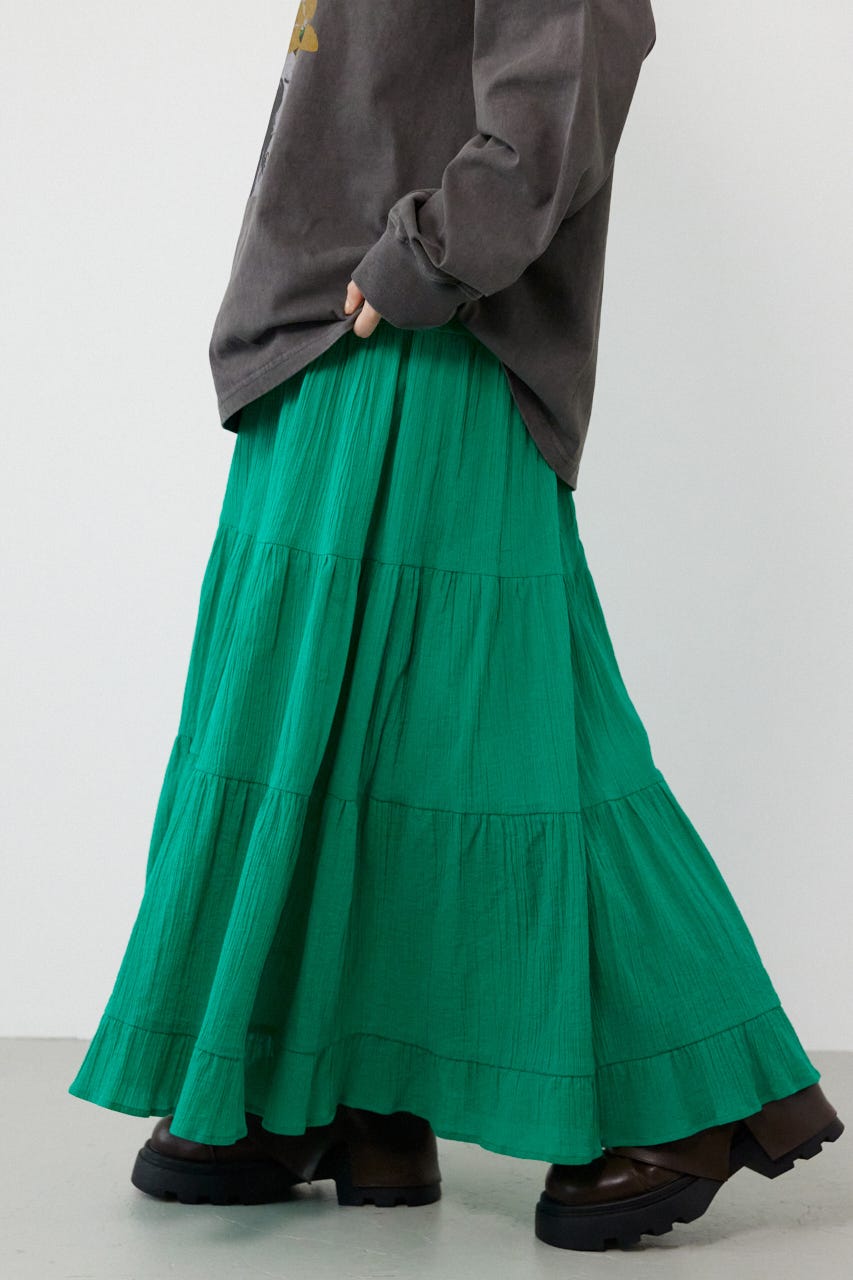 パレットティアードスカート GRN FREE