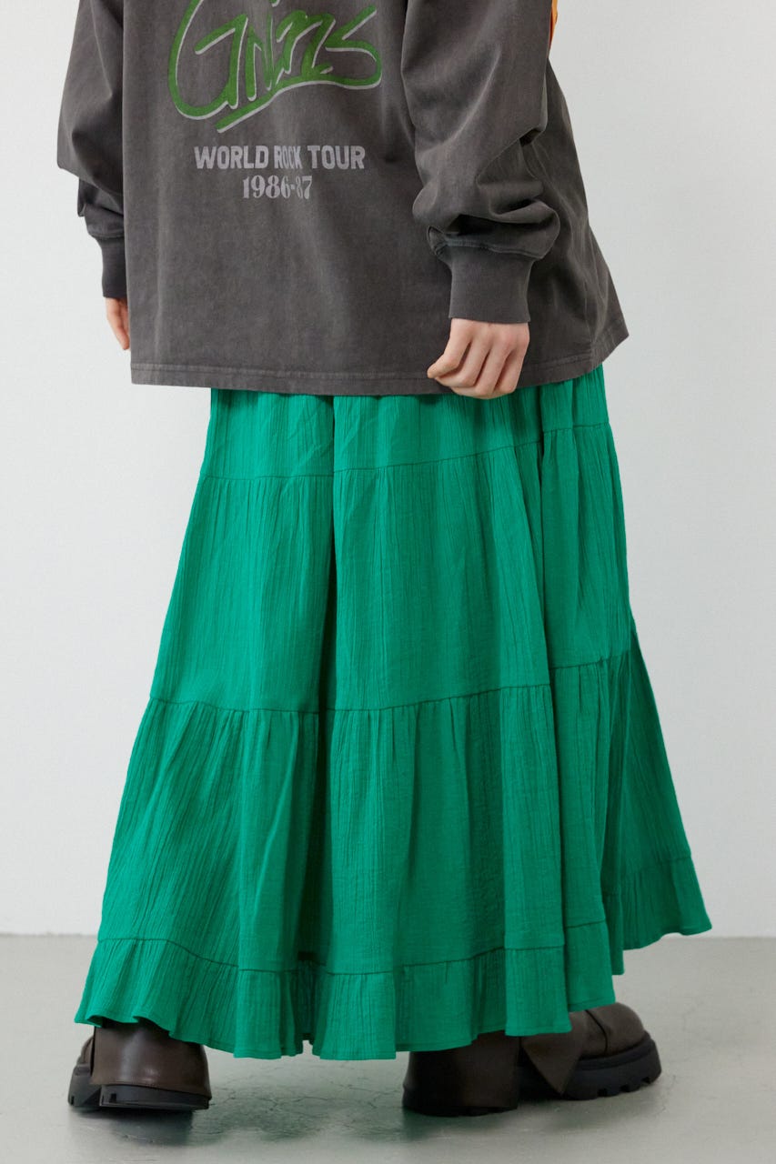 パレットティアードスカート GRN FREE